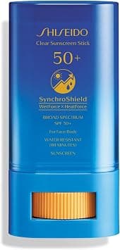 Shiseido Clear Sunscreen Stick SPF 50+ - Invisible Broad-Spectrum Face Sunscreen - Wear Under & Over Makeup - Lightweight Formula - All Skin Types - Best Deal Finder