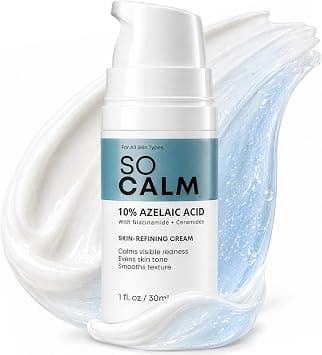 SoCalm Azelaic Acid 10% - Rosacea Relief for Face, Redness & Acne, Soothes Irritation & Suited for All Skin Types on Amazon.ae - Price Tracker