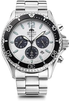 Orient RN-TX0203S Men's Metal Band Sports Diver Design MakoJapan Import New, Multicolor (White/Black), Bracelet Type on Amazon.ae - Price Tracker