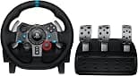 Logitech G29 Driving Force Racing Wheel and Floor Pedalsfor PS5, PS4, PC, Mac - Black - متتبع أسعار Amazon.sa