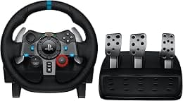 Logitech G29 Driving Force Racing Wheel and Floor Pedalsfor PS5, PS4, PC, Mac - Black - متتبع أسعار Amazon.sa