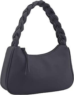 Emperia Braided Top Handle Shoulder Bag For Women, Trendy Designer Small Hobo Tote Handbag - Best Deal Finder