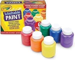 Crayola Washable Kid's Paint, Assorted Colors, 2 Fl Oz (Pack of 6), 54-1204 - Amazon.ae Price Tracker