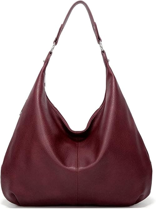 Hobo Taschen fr Damen, weiches PU-Leder, lockere Schultertasche, Geldbrse mit Reiverschluss على Amazon.ae - متتبع الأسعار