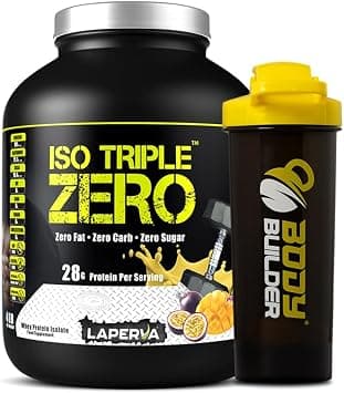 Laperva Isolated Whey Protein Powder Zero Fat, Carbs & Sugar (4 Lbs, MANGO PASSION) على Amazon.ae - متتبع الأسعار