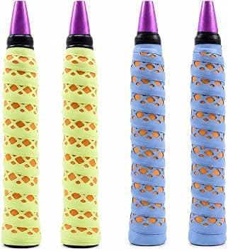 Double Layer Hollow Racket Overgrip, Super Absorbent Skid Resist Absorb Sweat Grip Tape, Handles Protection for Tennis Badminton Racquetball Squash Baseball على Amazon.ae - متتبع الأسعار