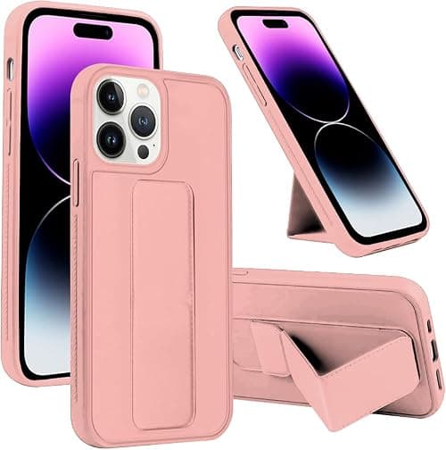 MARGOUN For iPhone 14 Pro Max Case Cover Finger Grip holder Phone Car Magnetic Multi-function Shockproof Protective Case Two-in-one Phone holder Case (light pink, iPhone 14 Pro Max) on Amazon.ae - Price Tracker