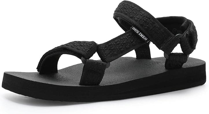 OUSIMEN Women's Sport Sandals Hiking Sandals with Arch Support Yoga Mat Insole Outdoor Light Weight Casual Sport Sandal على Amazon.ae - متتبع الأسعار