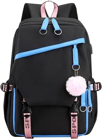 JiaYou Little Girls' School Students Book Bag Outdoor Daypack Backpack with USB Charging Port on Amazon.ae - Price Tracker