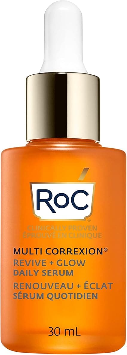 RoC Multi Correxion® Revive + Glow 10% Active Vitamin C Serum for Face, Daily Anti-Aging Wrinkle and Skin Tone Skin Care Treatment, Brightening Serum for Dark Spots, 30ML, Clear on Amazon.ae - Price Tracker