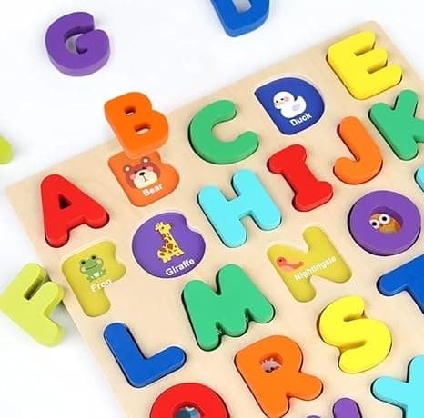 Wooden Alphabet Puzzle Board, Capital Letter Learning Toy for Kids and Toddlers, Educational Toys, Montessori Toys, Speech Therapy Toys on Amazon.ae - Price Tracker