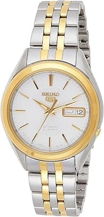 Seiko 5 Men's White Dial Stainless Steel Automatic Watch - Snkl24J1 on Amazon.ae - Price Tracker