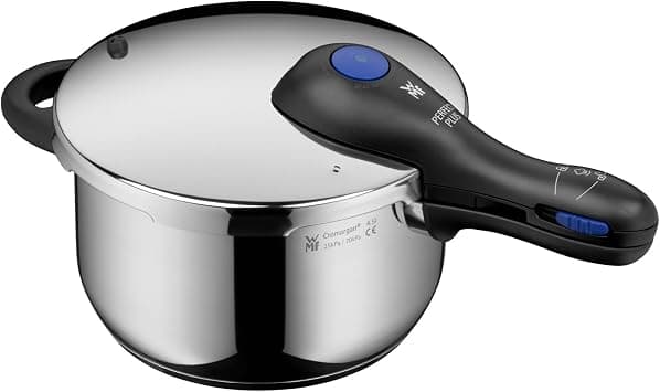 WMF Perfect Plus – Quick Cooker Ø 22 cm Diameter 4 Litres and a Half with Flame Protection Cromargan Stainless Steel for Induction على Amazon.ae - متتبع الأسعار