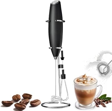 PINKE 2 in 1 Milk Frother Wand for Coffee, Egg Beater Durable Handheld Frother Electric Drink Mixer Handheld with Stand, Mini Electric Whisk Blender for Coffee, Matcha, Eggs, etc on Amazon.ae - Price Tracker