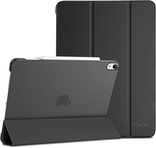 ProCase for iPad Air 13 Inch Case M4/M3/M2(2026/2025/2024), Slim Smart Cover iPad 13 Air M4 M3 M2 Case with Translucent Hard Shell Back, Supports Touch ID, Auto Wake/Sleep -Black على Amazon.ae - متتبع الأسعار