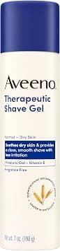 Aveeno Therapeutic Shave Gel with Oat and Vitamin E to Help Prevent Razor Bumps, Soothes Dry Skin and Provides a Close, Smooth Shave with Less Irritation, Fragrance-Free, 7 oz - Best Deal Finder