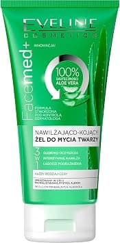 Eveline Cosmetics 3in1 Moisturizing and Soothing Facial Wash Gel | 100% Bio Aloe Vera | For Face, Lips and Eyes | For All Skin Types including Sensitive | 0% Alcohol | 150ml - Best Deal Finder