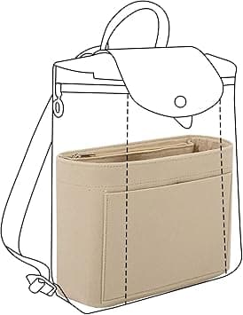 Lckaey Bag Organizer for Le Pliage Backpack - Felt Knapsack Purse Insert - Y083-Khaki on Amazon.ae - Price Tracker