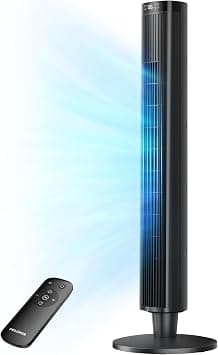 PELONIS 42-Inch Tower Fan for Bedroom – Oscillating Tower Fan with Remote Control – Indoor Quiet Fan with 6 Speeds, 4 Modes and 24-Hour Timer – ETL Certified on Amazon.ae - Price Tracker