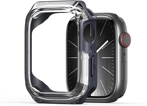 DUX DUCIS Tamo Series Watch Case for Apple Watch Series 11/10 (42MM) – Shockproof Transparent Protective Cover with Corner Cushion Design, Scratch Resistance - Transparent Midnight على Amazon.ae - متتبع الأسعار