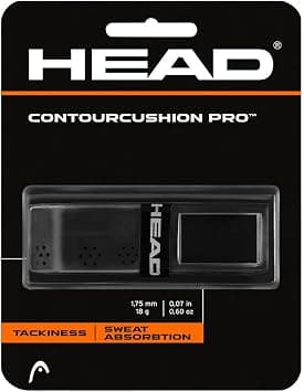 HEAD Contour Cushion Pro Tennis Racket Replacement Grip - Tacky Racquet Handle Grip Tape - Black - Best Deal Finder