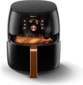 PHILIPS HD9860/91 Premium Collection Air Fryer, with Smart Sensing Technology for Healthy Cooking, Baking and Grilling, XXL, Plastic, 2225 W, 7.4L - International Version on Amazon - Best Deal Finder