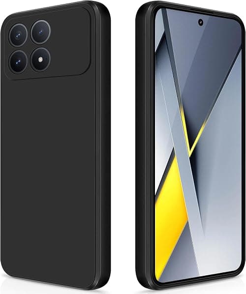 GiiYoon Case for Xiaomi Poco F8 Pro 5G Silicone Case, Ultra-Thin Protective Shockproof Silicone Case with Inner Fibre Layer and Camera Protection, Black on Amazon.ae - Price Tracker