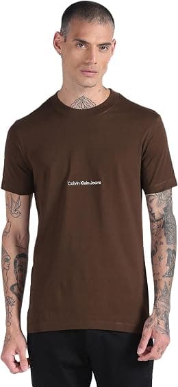 Calvin Klein Jeans Mens INSTITUTIONAL T-Shirt - Best Deal Finder