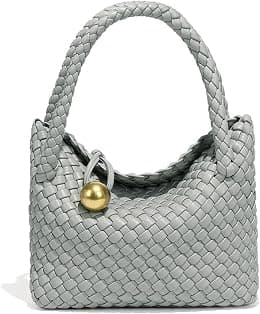 Mini Woven Women's Handbag Lightweight Luxury Vegan Leather Handle Fashion Business Daily Crossbody Bag - Best Deal Finder