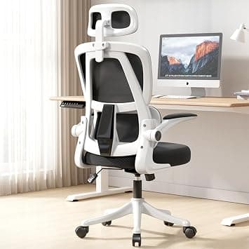 Office Chair,Ergonomic Desk Chair,Home Office Desk Chair with Adjustable Headrest and Comfortable Thick Cushion,Computer Desk Chair,Comfortable Lumbar Support,Breathable Cushion for Home,Meetin on Amazon.ae - Price Tracker
