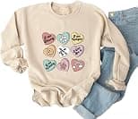 Ykomow Long Sleeve Valentines Shirts Women Plaid Love Heart Valentine's Sweatshirts Blouse Tops - Best Deal Finder
