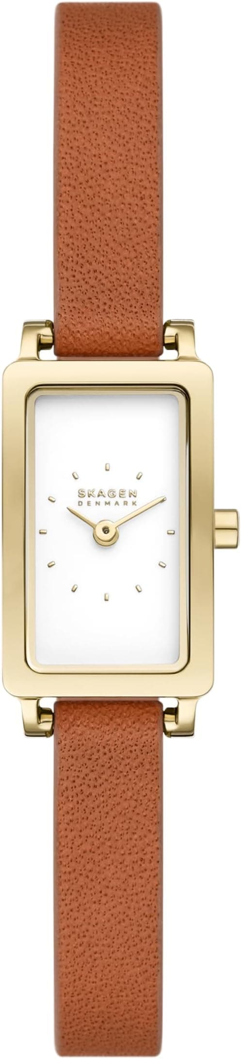 Skagen Women's Hagen Micro Two-Hand Brown Leather Band Watch (Model: SKW3149), Brown, Hagen Micro على Amazon.ae - متتبع الأسعار