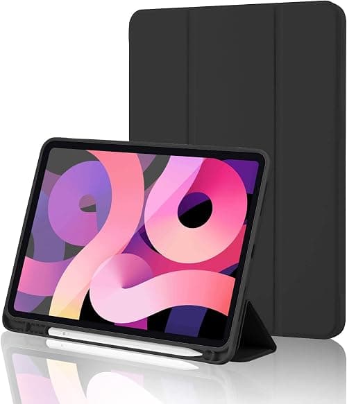 iPad 10th Generation Case 2022 with Pencil Holder iPad 10.9 Inch Case 2022, Soft TPU Back 10th Gen Cover iPad Protective Smart Trifold Stand Case for iPad 10 Generation, Auto Wake/Sleep, Black على Amazon.ae - متتبع الأسعار