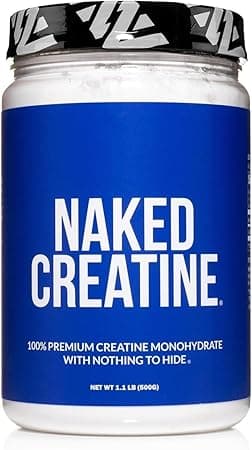 NAKED nutrition Pure Micronized Creatine Monohydrate - 100 Servings - 500 Grams, 1.1Lb Bulk, Vegan, Non-GMO, Gluten Free, Soy Free. Aid Strength Gains, No Artificial Ingredients - Naked Creatine on Amazon.ae - Price Tracker