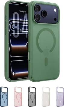 Belkin SheerForce Grip MagSafe Compatible iPhone 17 Pro Max Case with Slim Design & Anti-Slip Side Lines - Magnetic, Transparent, & Shockproof Protective iPhone Case - Sage on Amazon.ae - Price Tracker