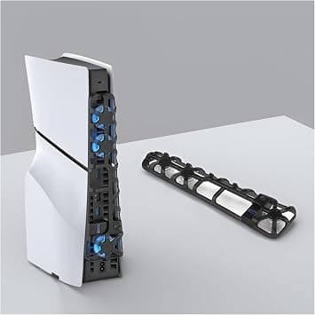 PS5 Slim Cooling Fan with LED Light Effects High-Speed Quiet Cooling System USB 3.0 Port Adjustable Speed for PlayStation 5 Slim Disc & Digital Edition Cooling Accessories على Amazon.ae - متتبع الأسعار