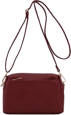 FashionPuzzle Triple Zip Small Crossbody Bag - Best Deal Finder