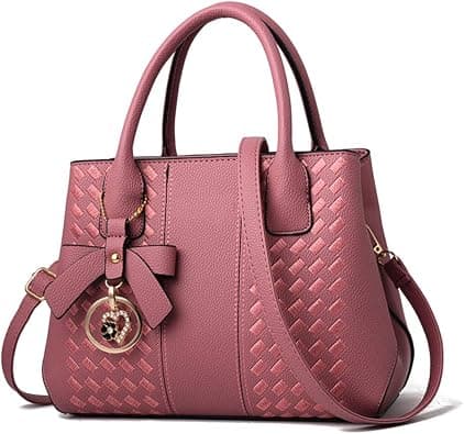 Purses and Handbags for Women Fashion Ladies PU Leather Top Handle Satchel Shoulder Tote Bags | Fashion on Amazon.ae - Price Tracker