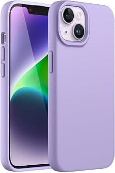 JETech Silicone Case for iPhone 14 6.1-Inch, Silky-Soft Touch Full-Body Protective Phone Case, Shockproof Cover with Microfiber Lining (Light Purple) on Amazon.ae - Price Tracker