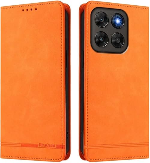Motorola Moto G77 / Moto G67 / Moto G87 5G Case, PU Leather Case with RFID Blocking Magnetic Closure Shockproof Flip Wallet Cover Orange on Amazon.ae - Price Tracker