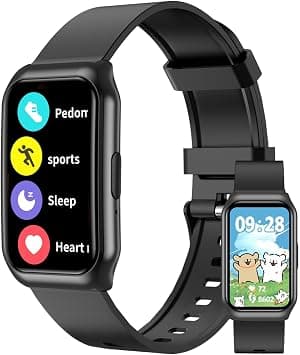 clleylise Smartwatch Children Men Women 1.47 Inch Fitness Watch, Bluetooth 5.3 Calls, IP68, 110+ Sports Modes, Pedometer, Sleep Record, Android/iOS (Black) على Amazon.ae - متتبع الأسعار