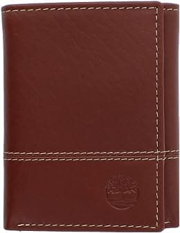 Timberland Men's Genuine Leather RFID Blocking Trifold Security Wallet - Best Deal Finder