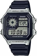 Casio - Armbanduhr AE-1200WH-1CVEF - Herren Uhr - Wasserdicht - Digital - Mit Gummiband - Schwarz - متتبع أسعار Amazon.sa