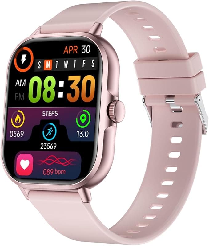 Smart Watch for Women Men, 2.01" Smartwatch with Heart Rate Monitor Blood Oxygen and Sleep Monitor Fitness Tracker Watch (Make/Answer Call), IP67 Waterproof Smart Watch for Android iOS Phones (Pink) on Amazon.ae - Price Tracker