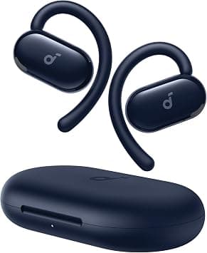 soundcore V20i by Anker Open-Ear Headphones, Adjustable Ear Hooks, Ultra-Comfort, Snug Fit, Deep Bass, Clear Calls, IP55, LED Lights, 36H Playtime, Bluetooth 5.4 Earbuds, Multipoint Connection | Adjustable ear hooks, comfortable, firm hold, strong bass, noise-free phone calls, LED, 36h battery على Amazon.ae - متتبع الأسعار