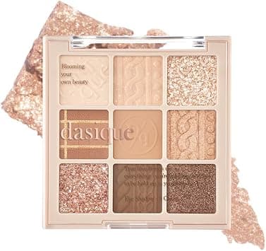 dasique Shadow Palette #15 Beige Knit 9.2g I 9 Blendable Shades in Smooth Matte and Shimmer Finishes with Gorgeous Pearls | Eye Makeup Palette | Cruelty Free | K-beauty - Best Deal Finder