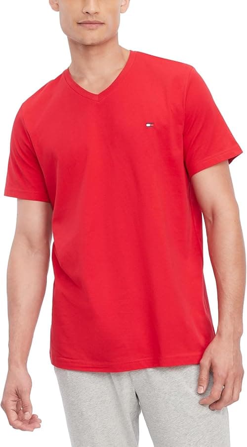Tommy Hilfiger Men's Core Flag V-Neck Tee on Amazon.ae - Price Tracker