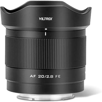 VILTROX 20mm F2.8 FE Full Frame Lens, Wide Angle Autofocus Prime Lens for Sony E Mount Camera ZV-E1 ZV-E10 FX30 A7III A7RV A7IV A7C A7CR A7CII A6400 A6100 A6000 على Amazon.ae - متتبع الأسعار