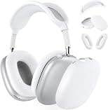 Silicone Case for AirPods Max Headphones - Ear Pad, Ear Cups, Headband Cover (USB-C/Lightning) (2024/2020) - Accessories Protector for Apple AirPods Max, White - Best Deal Finder
