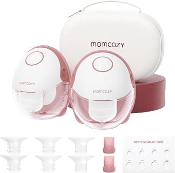 Momcozy Breast Pump Hands Free Mobile Style | M6, Wearable Breastfeeding Electric Breast Pump Ideal Rhythm More Milk, DoubleFit Flange More Fit & Discreet with 3 Modes 9 Levels, 24mm - 2 Pack Cozy Red on Amazon.ae - Price Tracker